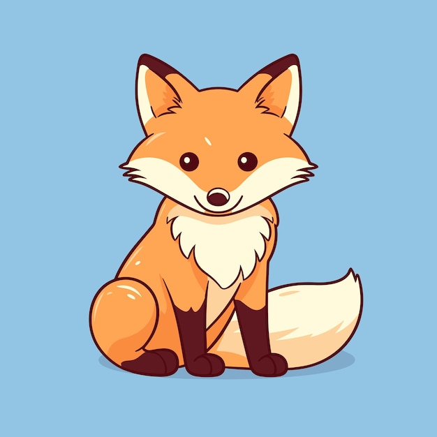 Niedlicher fox-logo-vektor