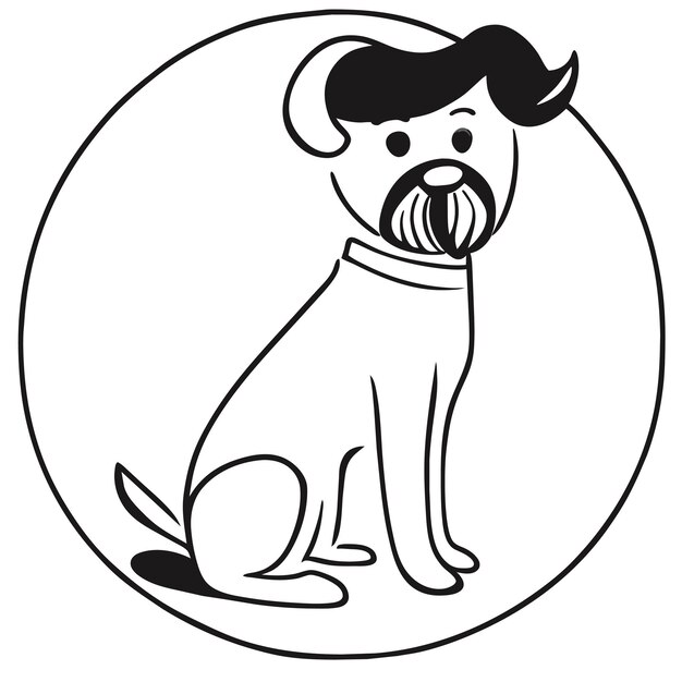 Niedlicher shiba-inu-hund, handgezeichnet, cartoon-aufkleber-symbol-konzept, isolierte illustration