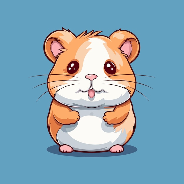 Niedlicher Vektor-Cartoon-Hamster