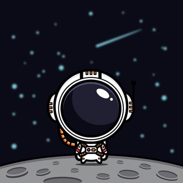 Niedliches astronautendesign