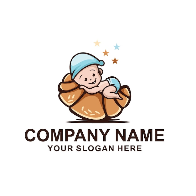 niedliches Baby-Bäckerei-Logo