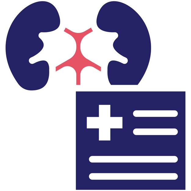 Nieren-checkup-vektor-ikonen-illustration des gesundheits-check-ikonensets