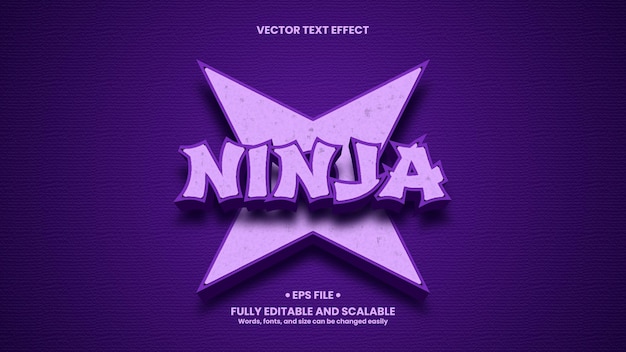 Ninja 3d-texteffekt