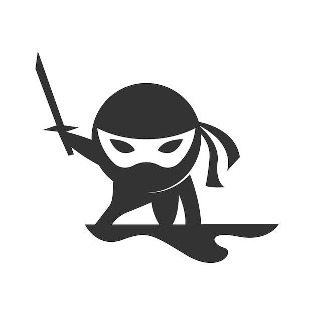 Vektor ninja-logo-icon-design-illustration