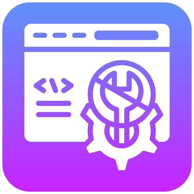 No-Code-Werkzeug-Vektor-Symbol-Illustration des Icon-Sets ohne Code