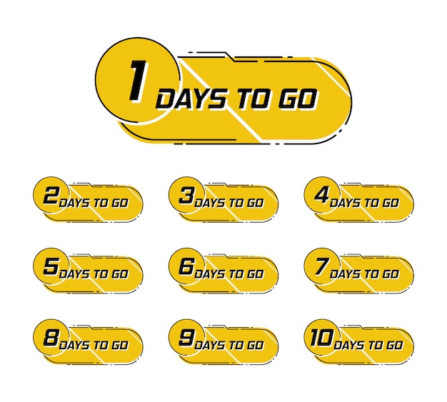 Noch vier Tage. Banner für Business, Marketing und Werbung. Best Deal Symbol Vektor Illustration.