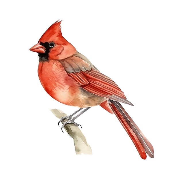 Northern Cardinal Aquarellfarbe