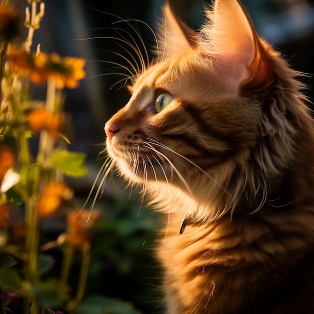 Vektor norwegische waldkätzchenkatze