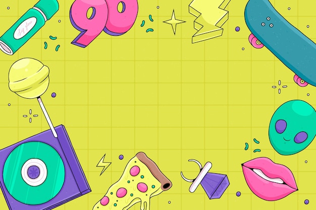Nostalgischer Hintergrund der 90er