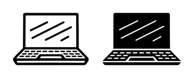 Notebook-Computer-Cartoon-Droodle-Vektor