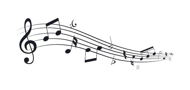 Notenblatt Musiknotensatz Notensystem