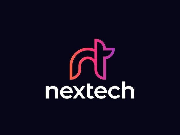 NT-Tech-Lettermark-Logo-Design