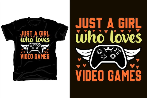 nur ein Mädchen, das Videospiele liebt