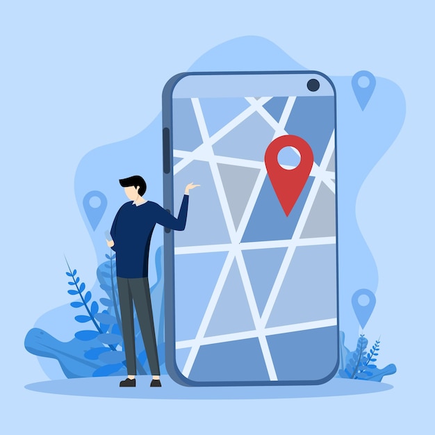 Nutzung von Apps für Karten und Wegbeschreibungen, Standortsuche per Telefon, Online-Stadtpläne, GPS-Apps.