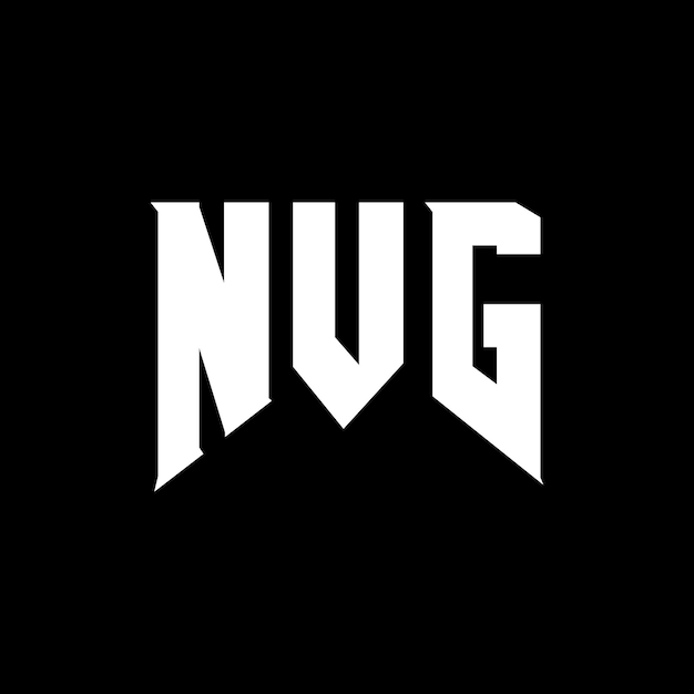 NVG-Letter-Logo-Design für das Technologieunternehmen NVG Logo-Design Schwarz-Weiß-Farbkombination NVG Logo NVG Vektor NVG-Design NVG-Ikon NVG Alphabet NVG Typografie logo-Design