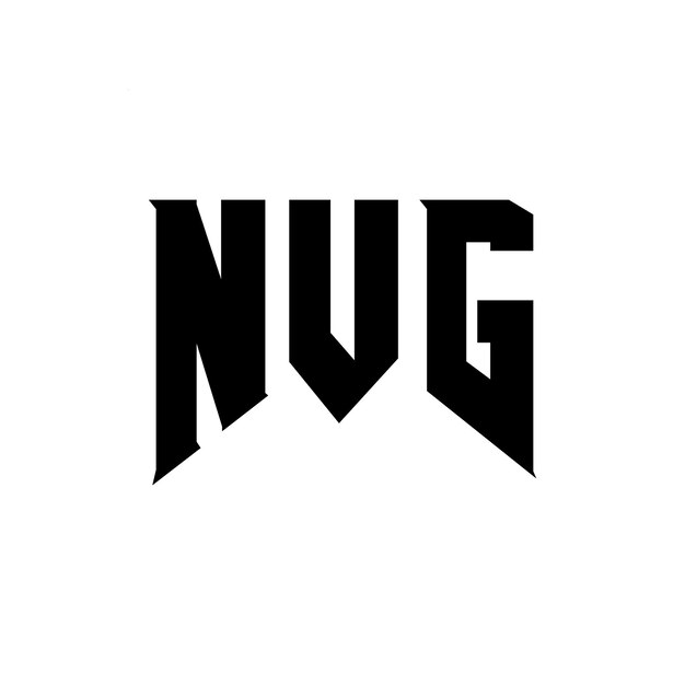 NVG-Letter-Logo-Design für das Technologieunternehmen NVG Logo-Design Schwarz-Weiß-Farbkombination NVG Logo NVG Vektor NVG-Design NVG-Ikon NVG Alphabet NVG Typografie logo-Design