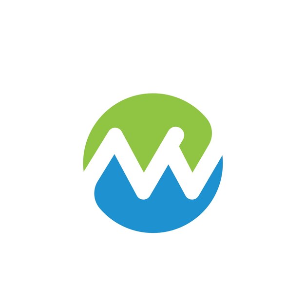 Nw-Brief-Symbol Vorlage Vektor-Illustration-Design