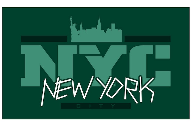 NYC New York Vintage-Typografie-Design in Vektorillustrations-Shirt-Kleidung und anderen Verwendungen