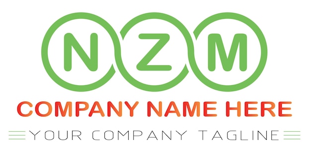 NZM-Buchstaben-Logo-Design