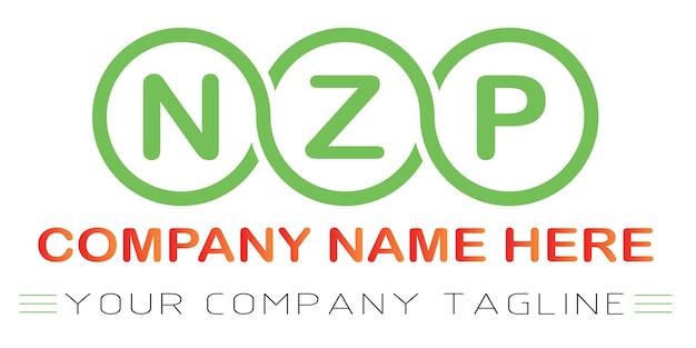 NZP-Buchstaben-Logo-Design