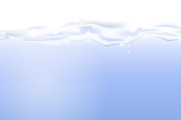 Oberflächenstruktur aus reinem Wasser