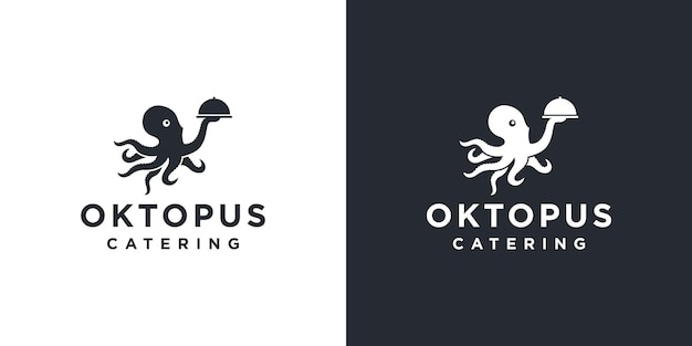 Vektor octopus catering logo symbol vorlage
