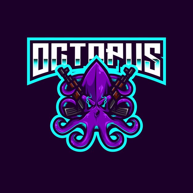 Octopus esport logo vorlage