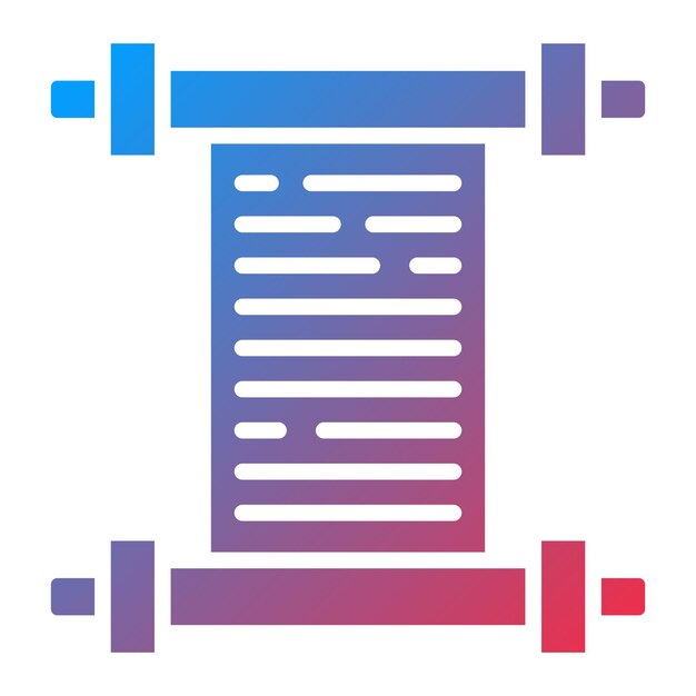 Öffnetes Scroll-Symbol-Stil