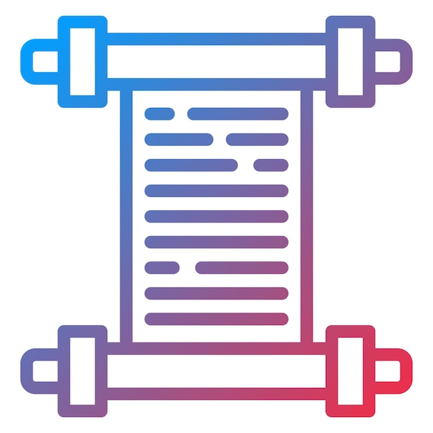 Öffnetes Scroll-Symbol-Stil