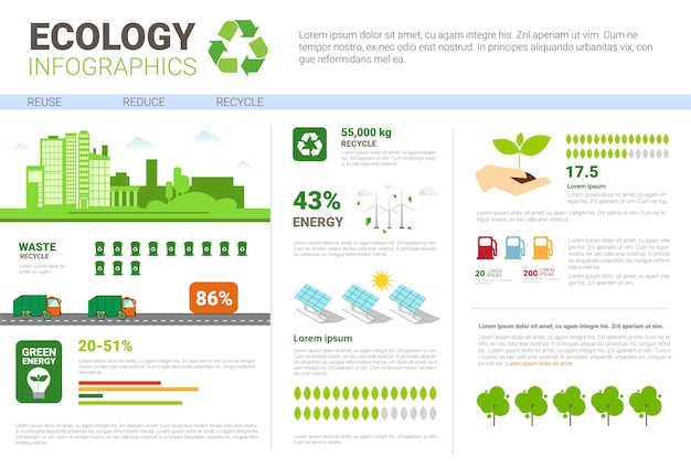 Ökologie infographik banner