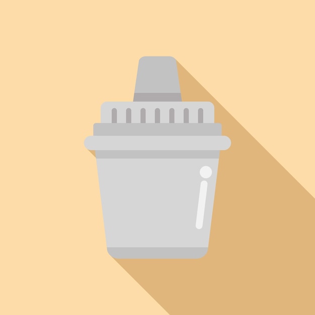 Ökologie-Tank-Symbol flacher Vektor Wasserfilter Flüssigkeitsprozess