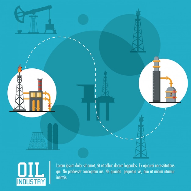 Öl-Industrie-Poster