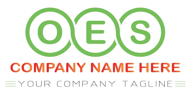 OES-Buchstaben-Logo-Design