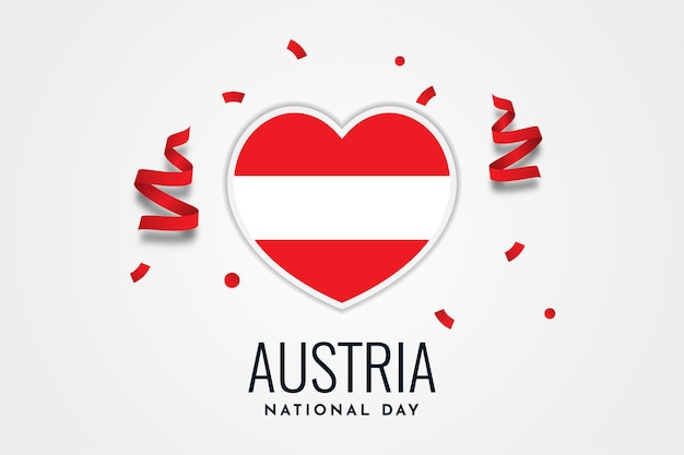 Österreich nationalfeiertag illustration vorlagendesign