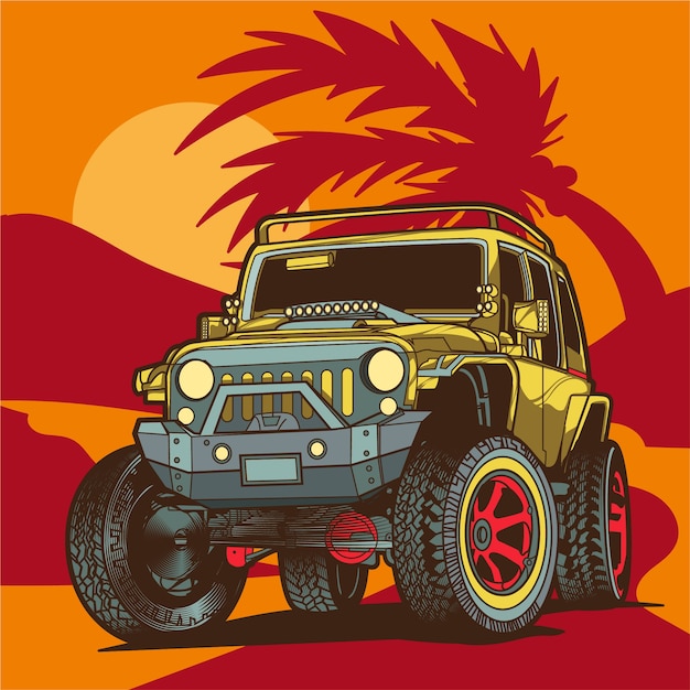 Off-Road-Jeep-Illustration