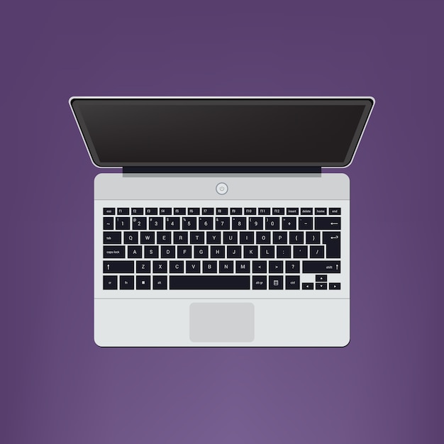 Offener moderner Laptop