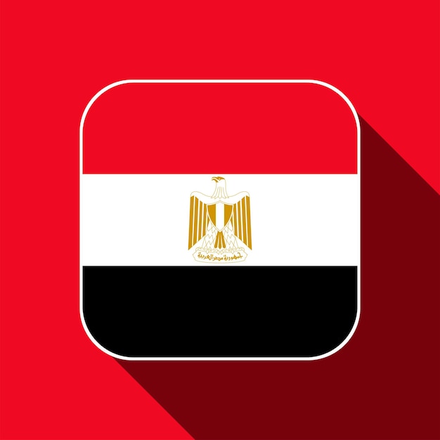 Offizielle farben der ägyptischen flagge vektorillustration