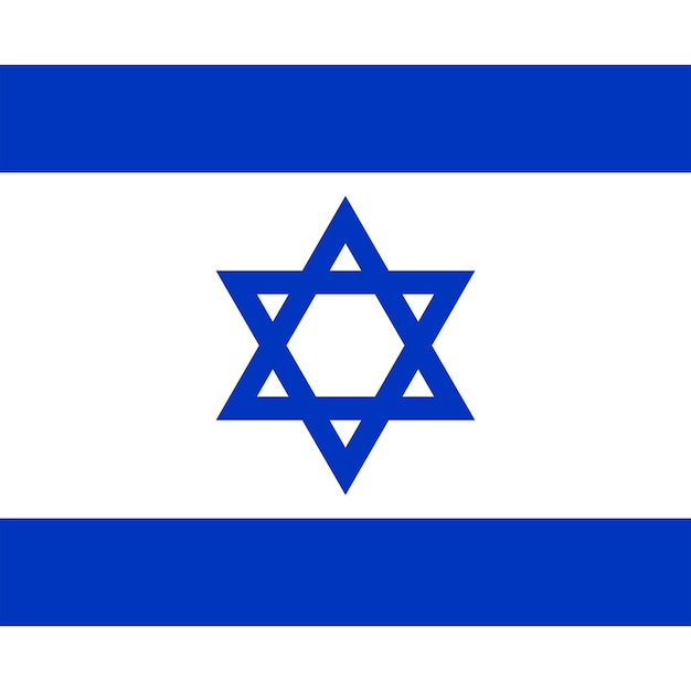 Offizielle farben der israel-flagge vektorillustration