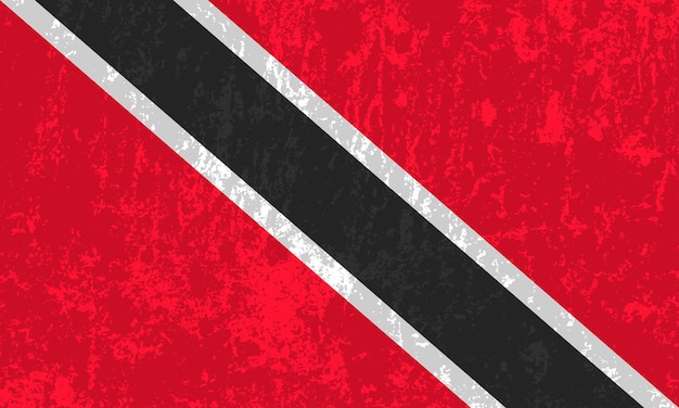 Offizielle farben und proportionen der flagge von trinidad und tobago vektorillustration