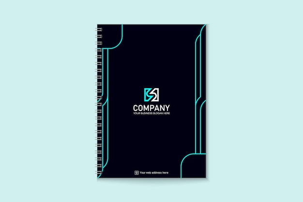Offizielle moderne notebook-cover-vorlage des unternehmens