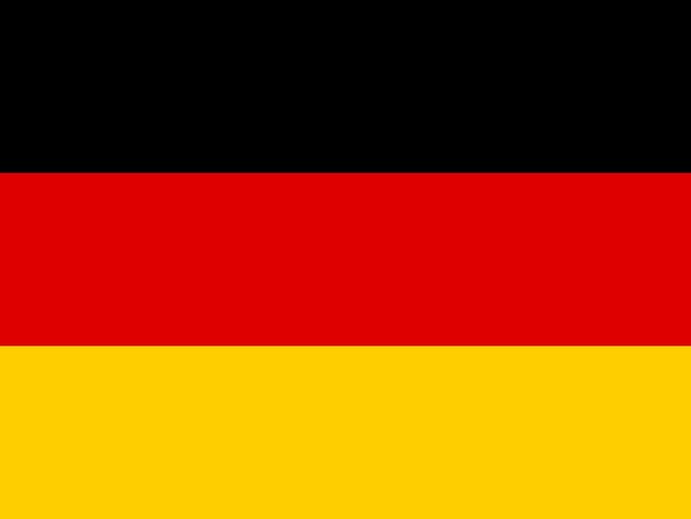 Offizielle nationalflagge deutschlands. nationale symbolillustration
