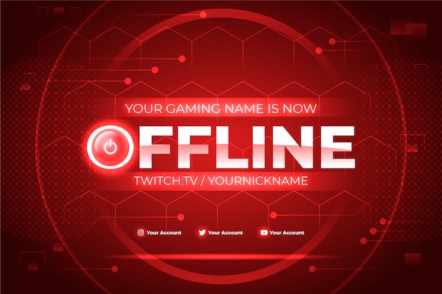 Offline zuckende Banner Design