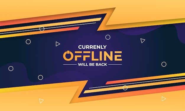 Offline zuckendes banner-konzept