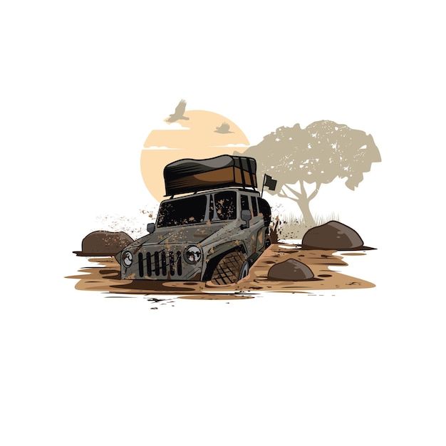 Offroad-Abenteuer im Schlamm