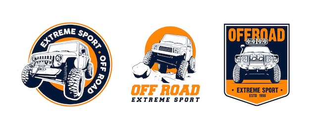 Offroad-logo-set illustration