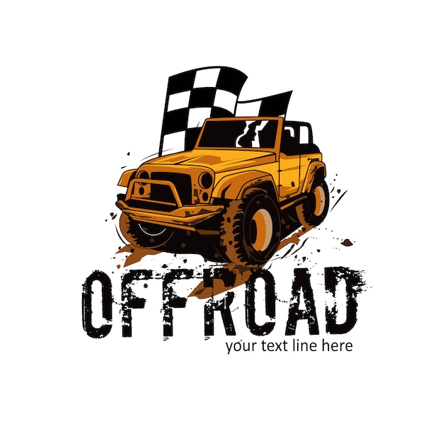 Offroad und die flagge