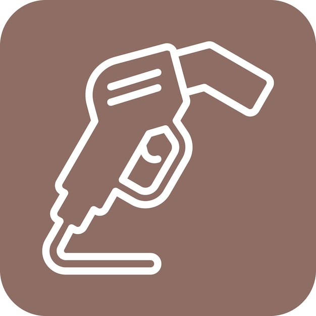 Oil Nozzle Vector-Symbol-Illustration des Ikonensets der Benzinindustrie