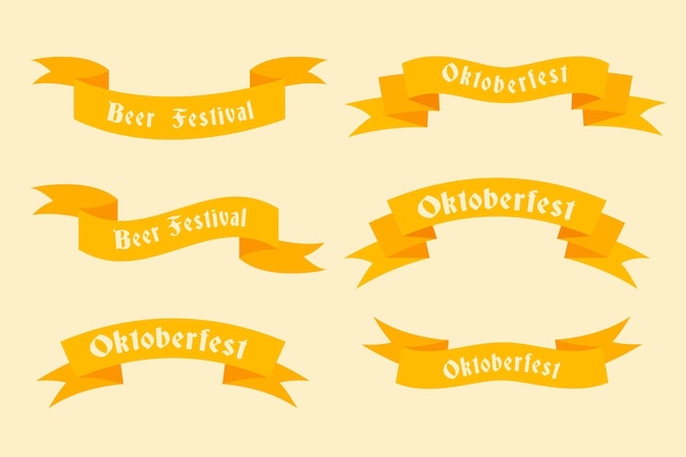 Oktoberfest bänder sammlung