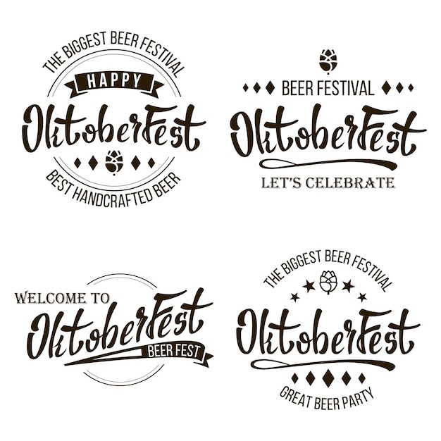 Vektor oktoberfest-bierfestival