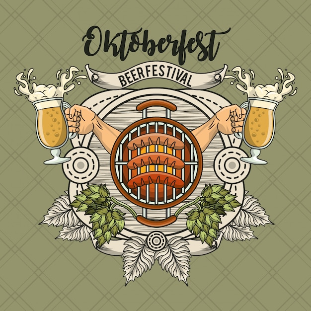 Oktoberfest-feier, bierfest-design